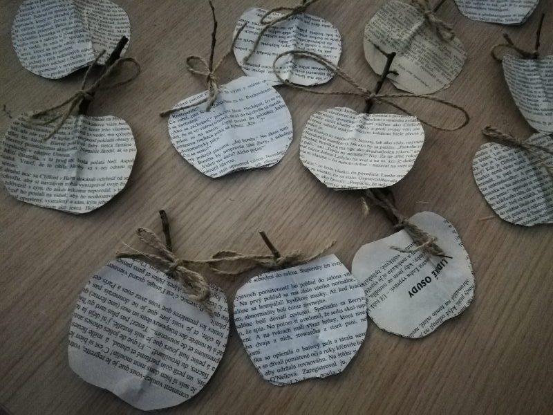 handmade, tvorenie z odpadu, jabĺčka
